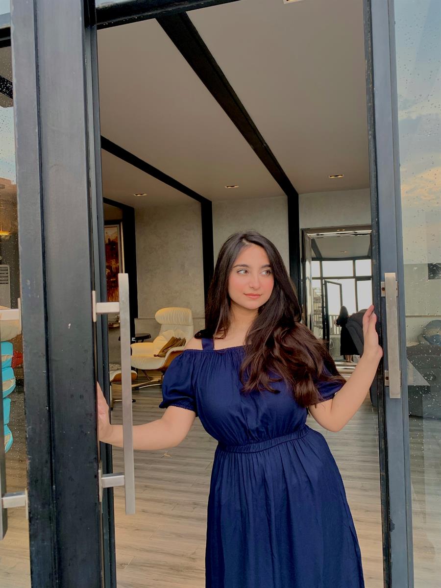 Navy Blue Dress - Armonika