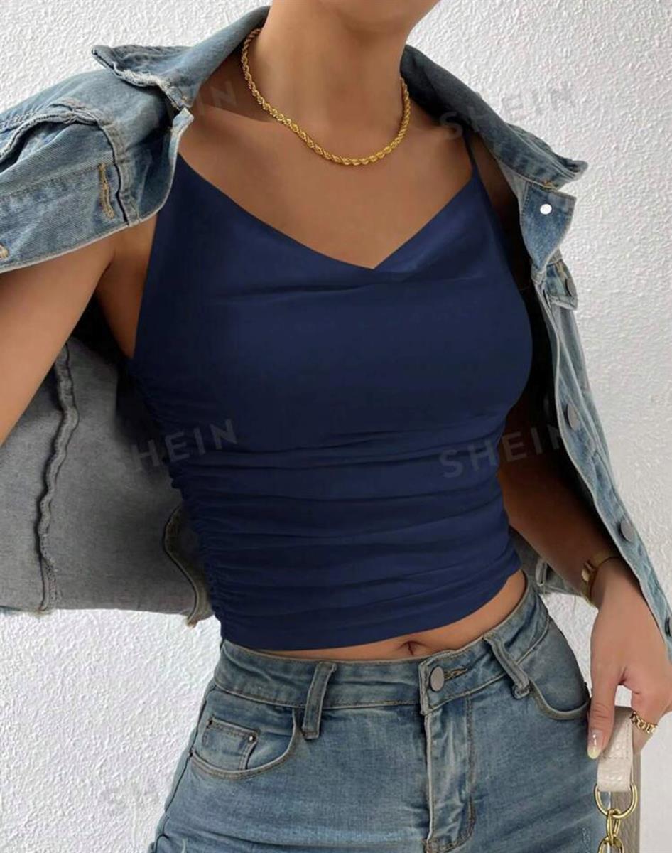 Shein united pleated camisole - Navy