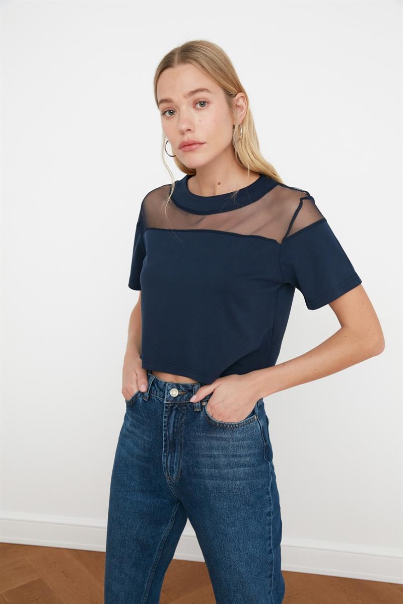 Navy blue Top