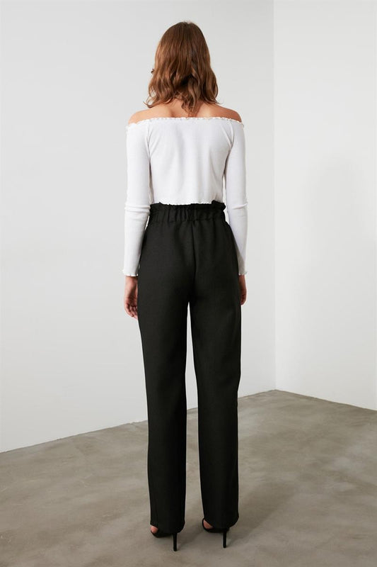 Anthracite Belted Trousers