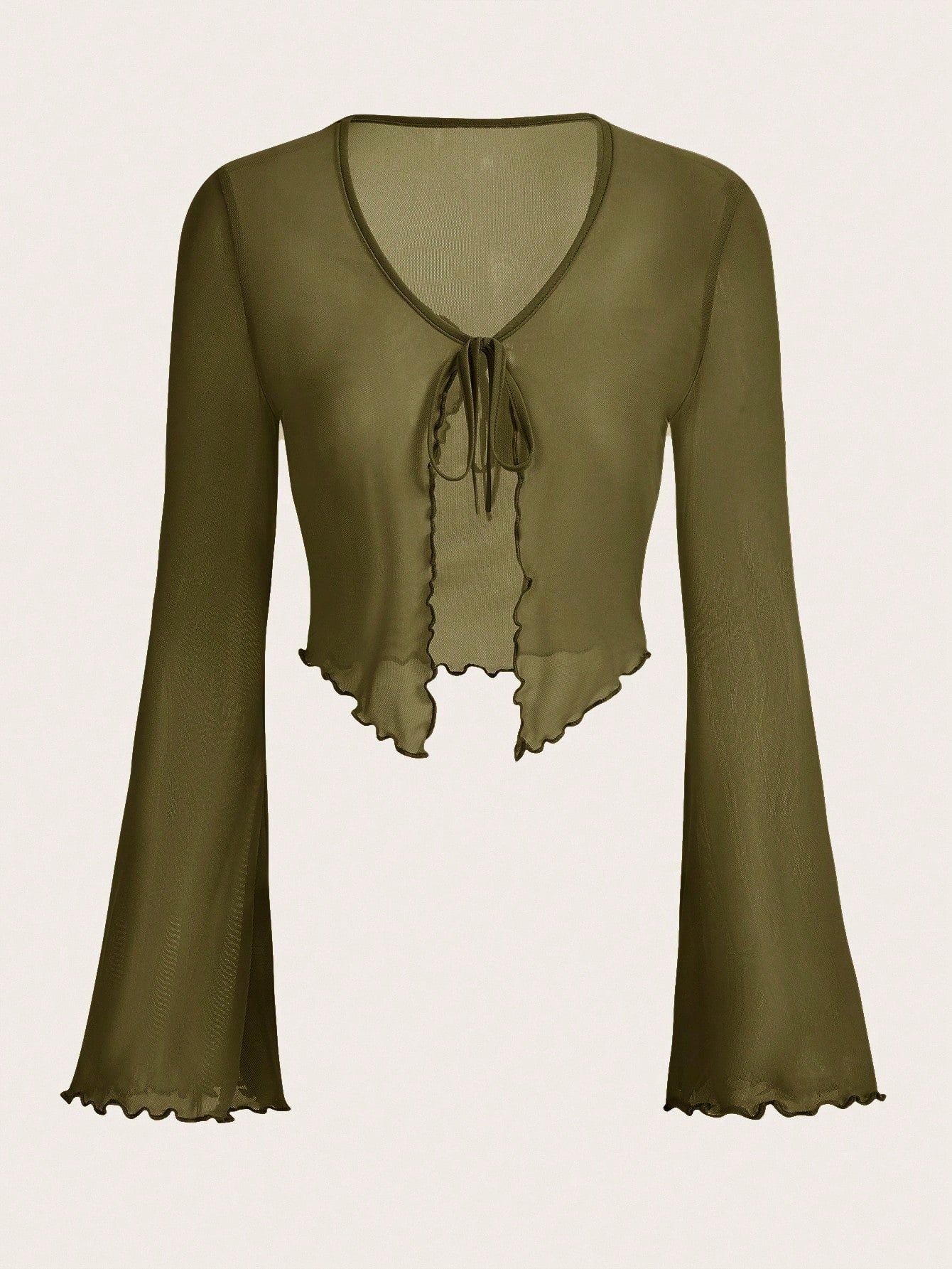 Olive Meadow - Olive Ruched Slip dress Set