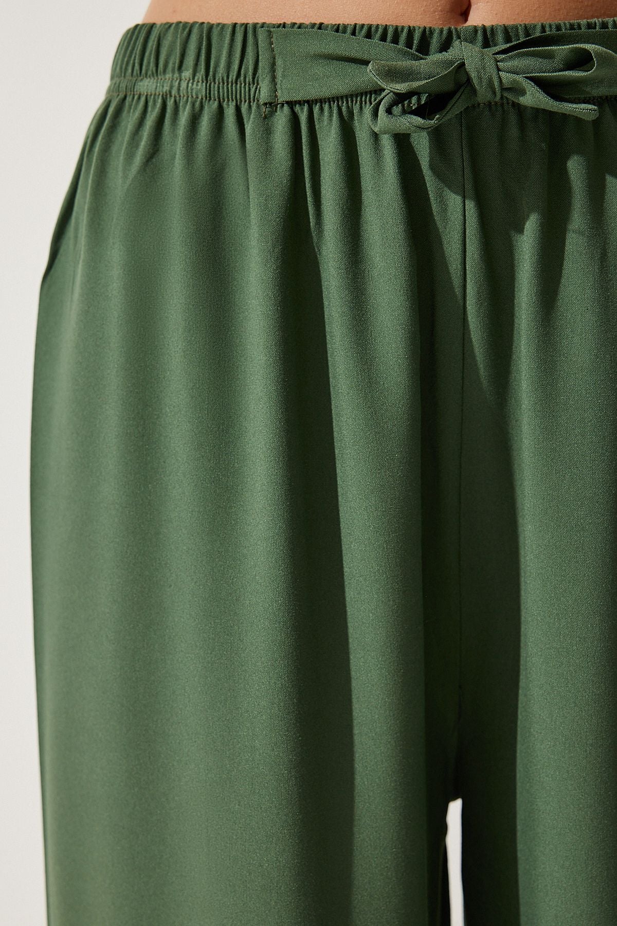 Women’s Khaki Summer Viscose Breezy Pants