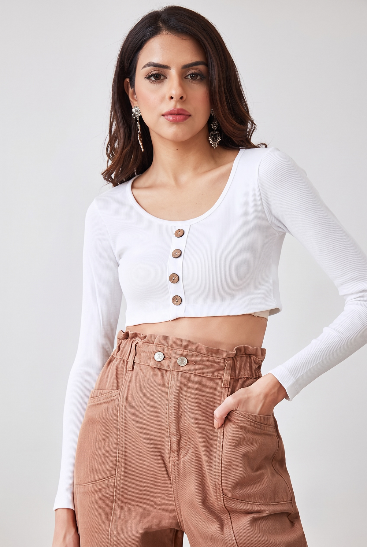 Basic White Crop Top