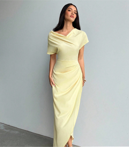 Butter yellow dress