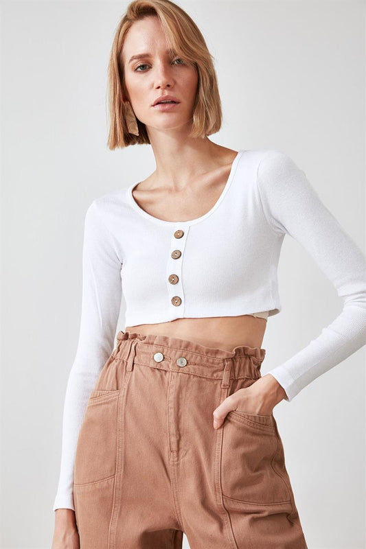 Basic White Crop Top