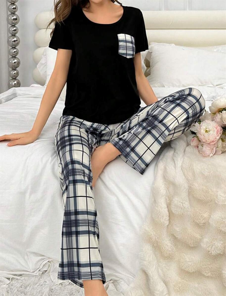 SHEIN Women’s Plaid Pajama set