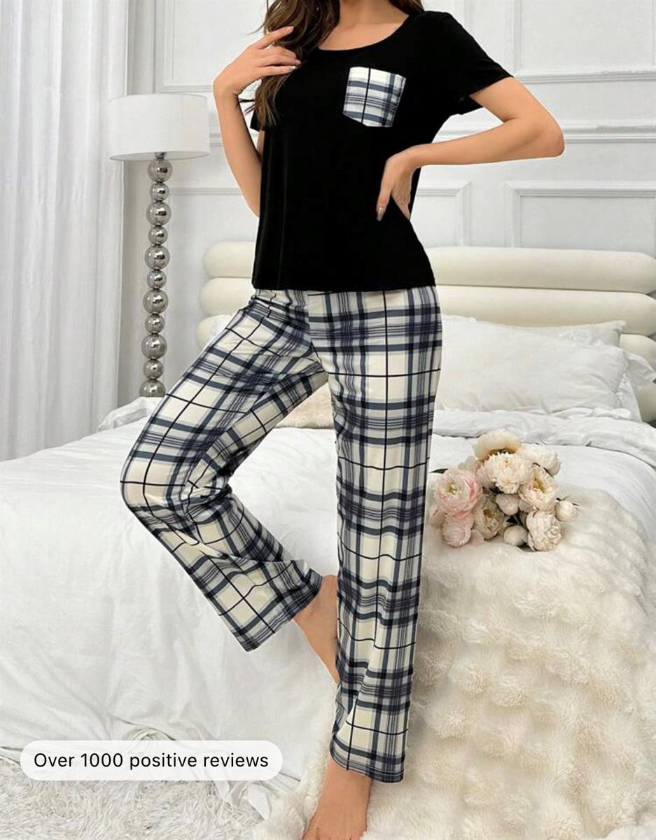 SHEIN Women’s Plaid Pajama set