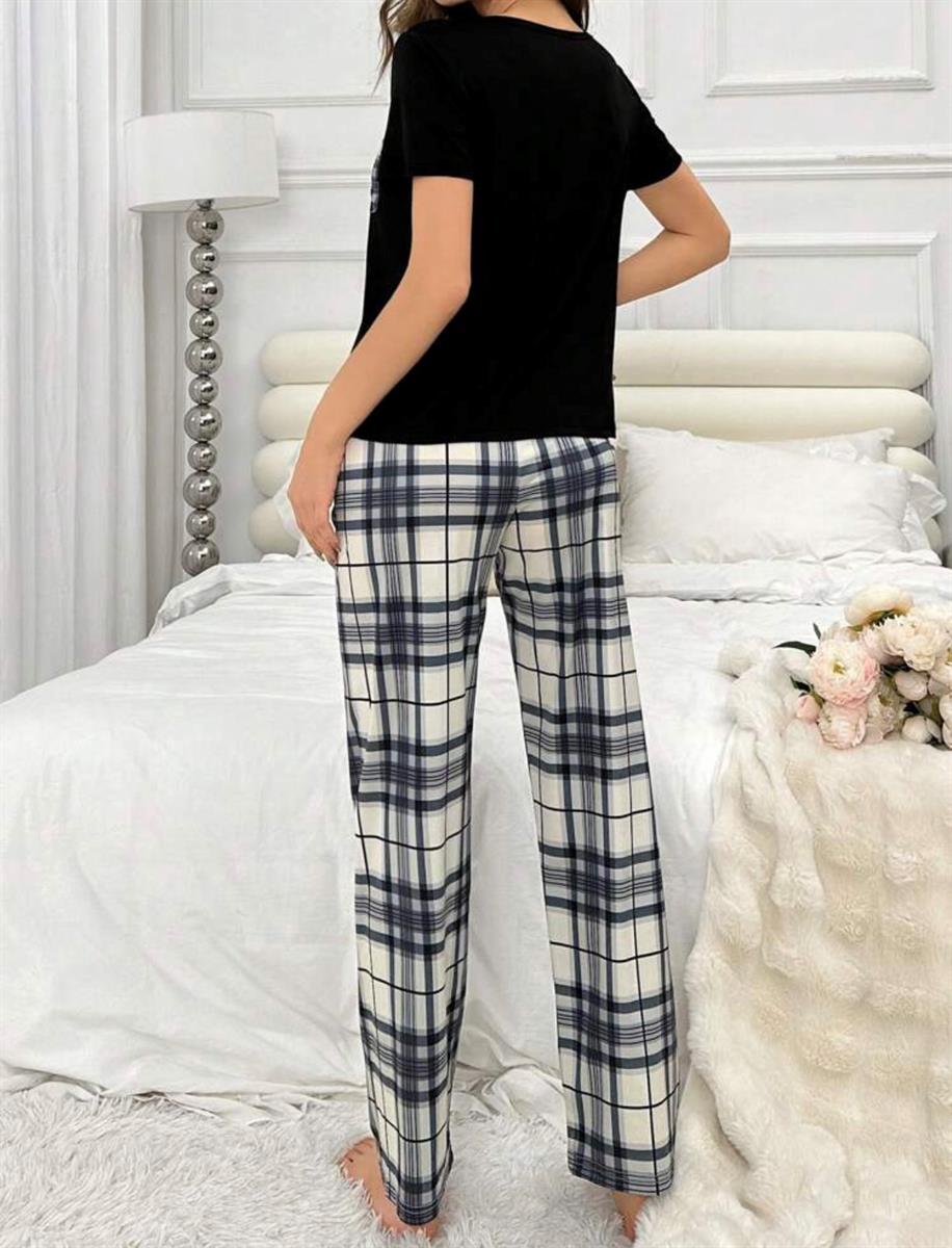 SHEIN Women’s Plaid Pajama set