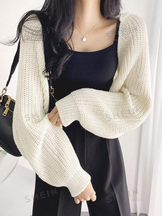 DAZY Batwing Sleeve Knitted Cardigan