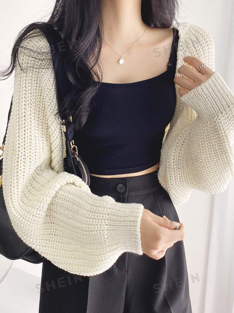 DAZY Batwing Sleeve Knitted Cardigan