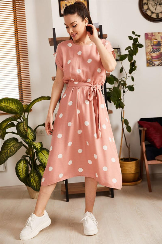 Baby pink - Polka Dots Dress